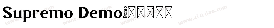 Supremo Demo字体转换